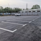 吴江同里镇车道车位停车场画线